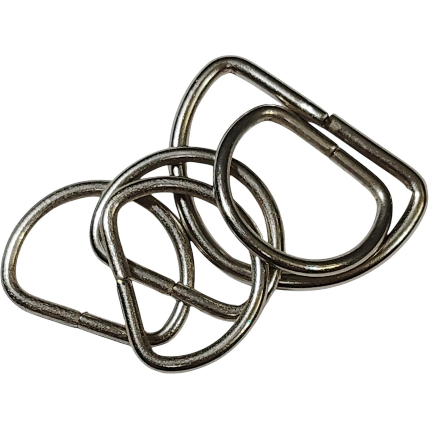 5-Pack – Metal D-Rings, 1x 1-1/2" + 4x 1", Military Surplus, Strap Hardware