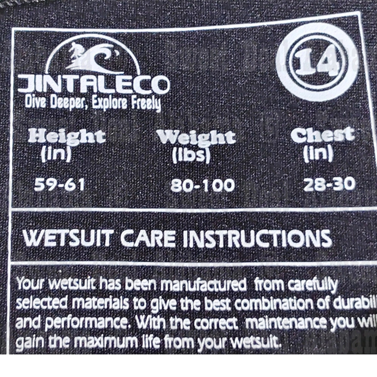 Unisex Kids Full Wetsuit, 14, 3/2mm Neoprene Wet Suit for Diving Surfing Scuba