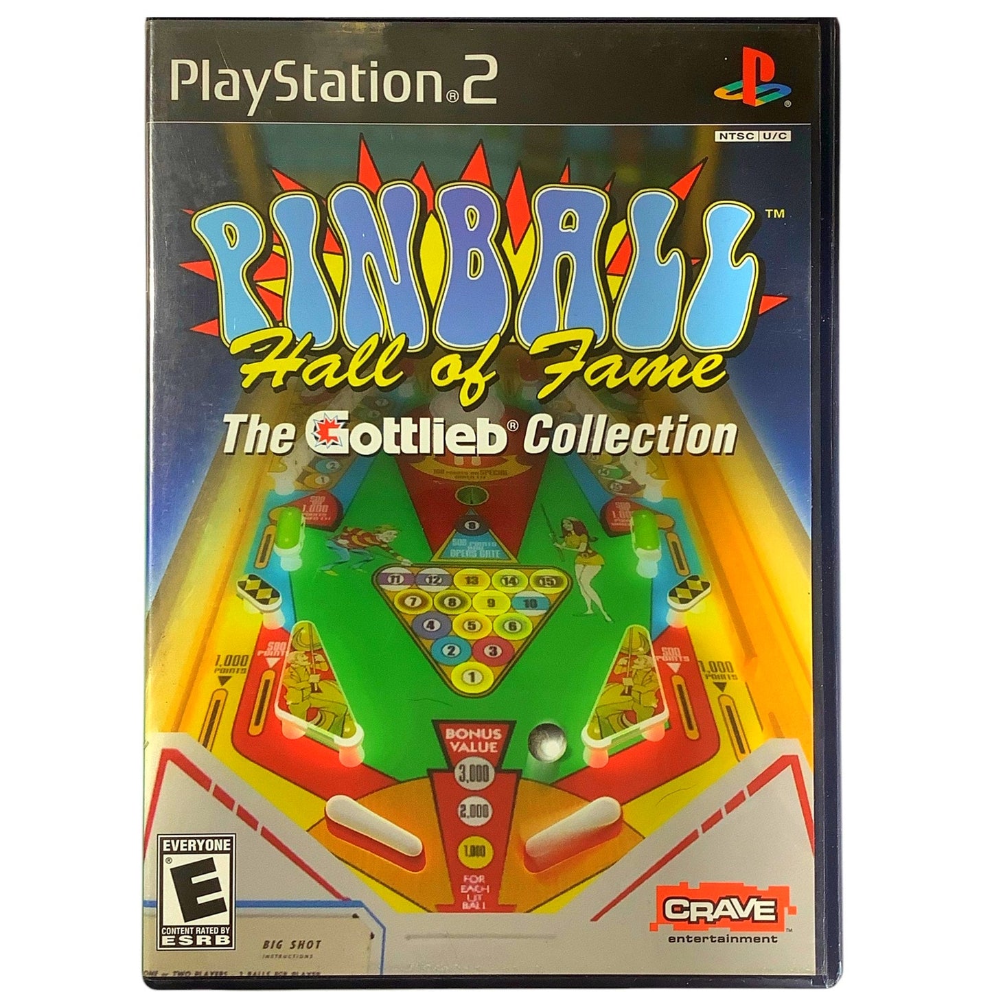 Pinball Hall of Fame The Gottlieb Collection [PlayStation 2 2004] PS2, EUC