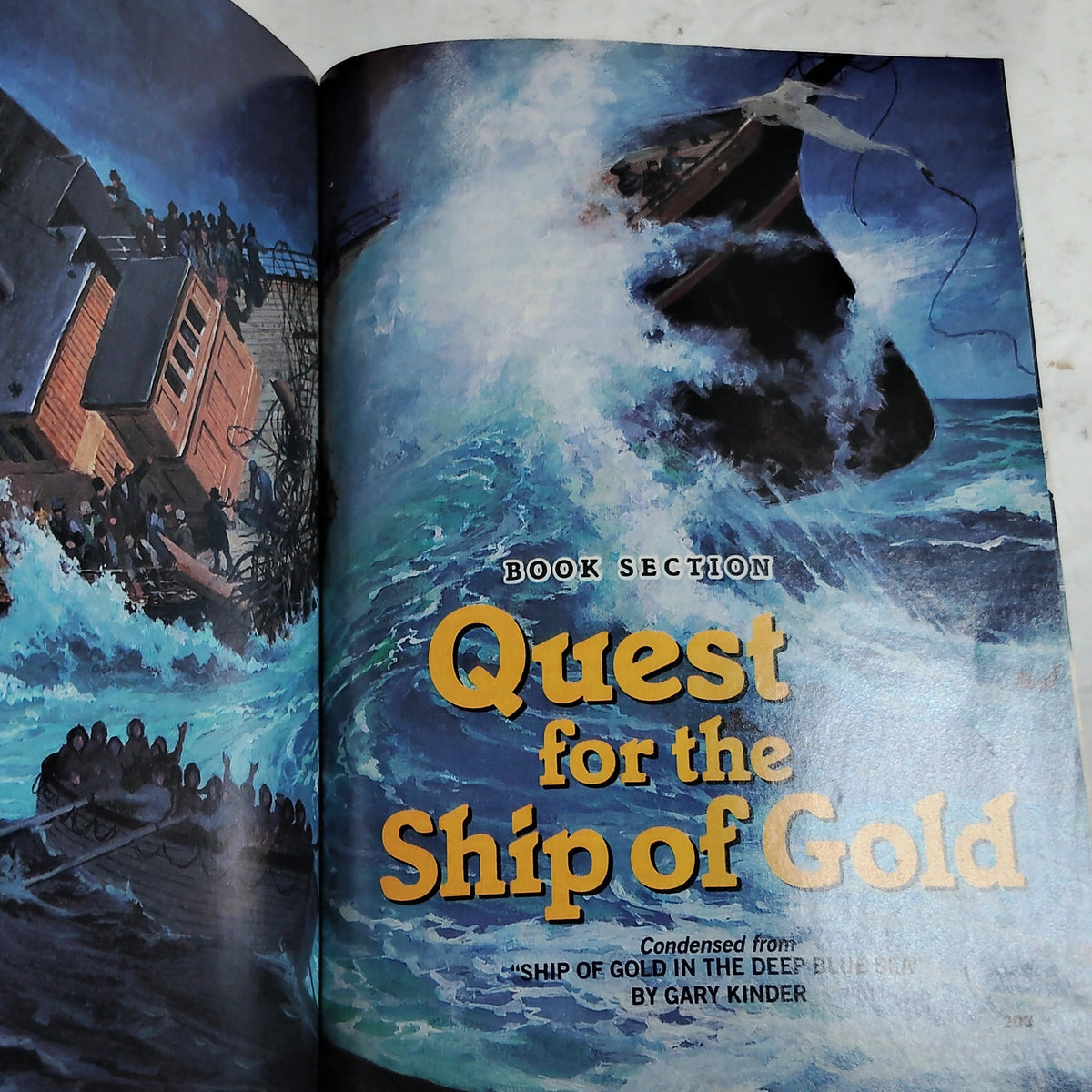 Reader's Digest Magazine March 1995 Ship of Gold Vintage Back Issue