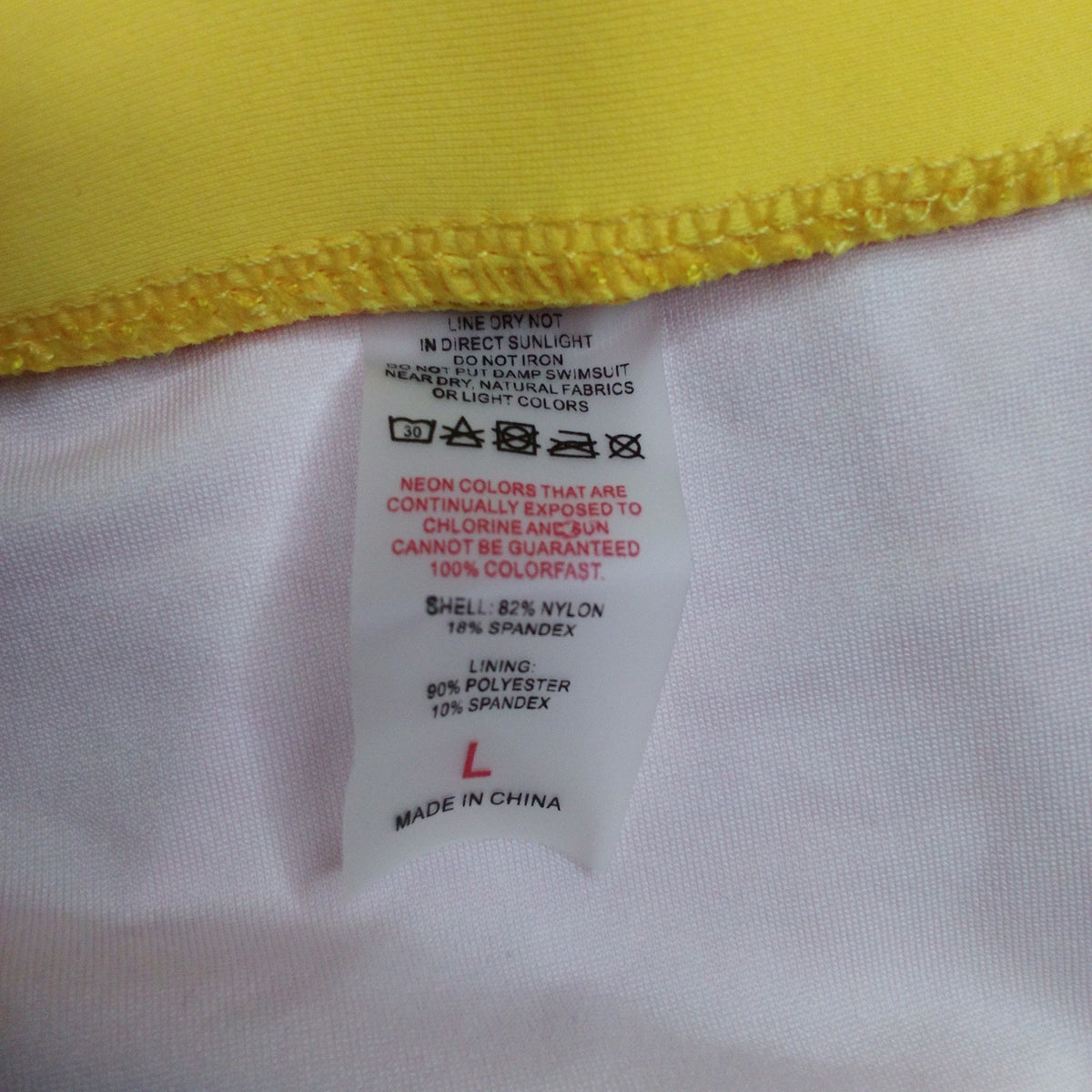 Orange & Yellow High Cut Bikini Bottoms - Women's Size Large Swimwear