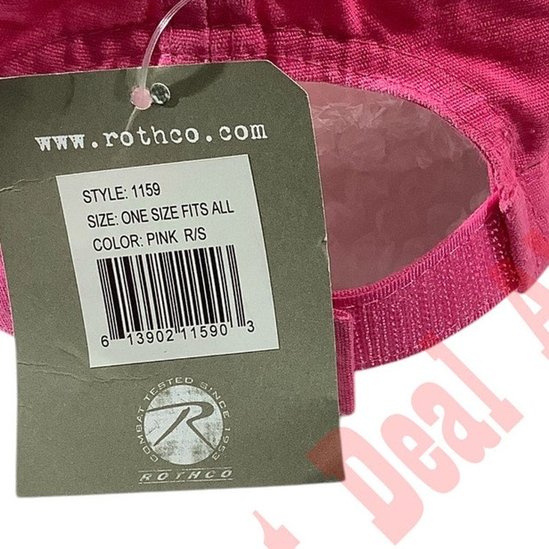 Rothco Women's Pink Retro Vintage Styled Military Fatigue Ripstop Fabric Cap