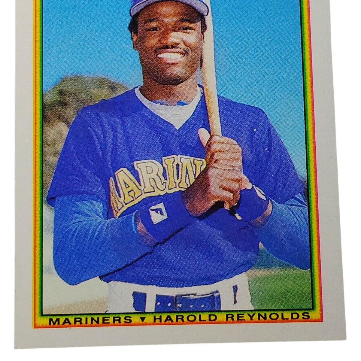 1990 Bowman Harold Reynolds #478 Seattle Mariners 2B MLB Baseball Card NM