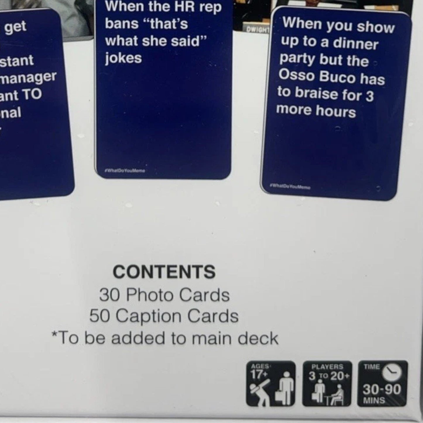 The Office Expansion Pack Card Game - What Do You Meme? Party Game for Fans, NIP