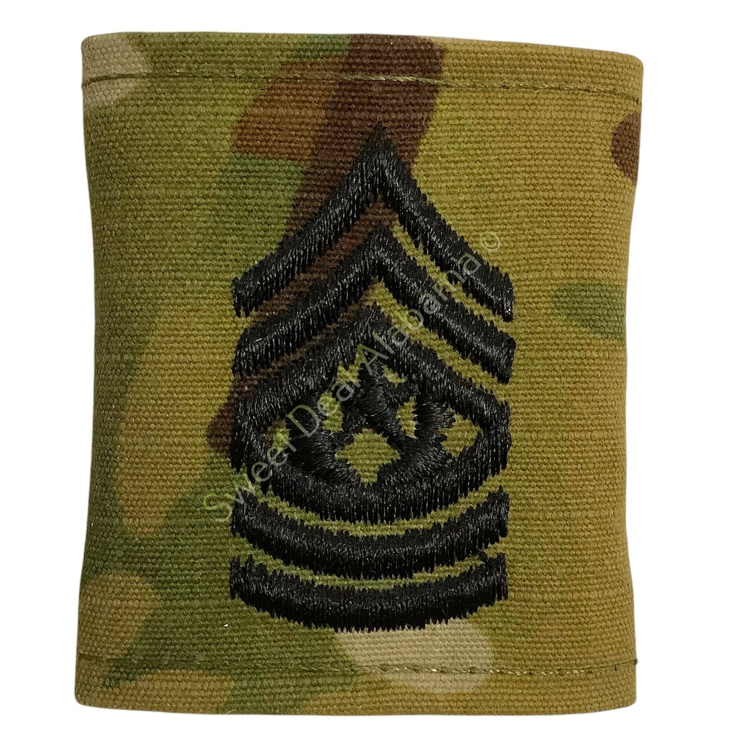 U.S. Army Command Sergeant Major OCP Slip-On Rank Insignia, Multi-Camo 2 x 1.75