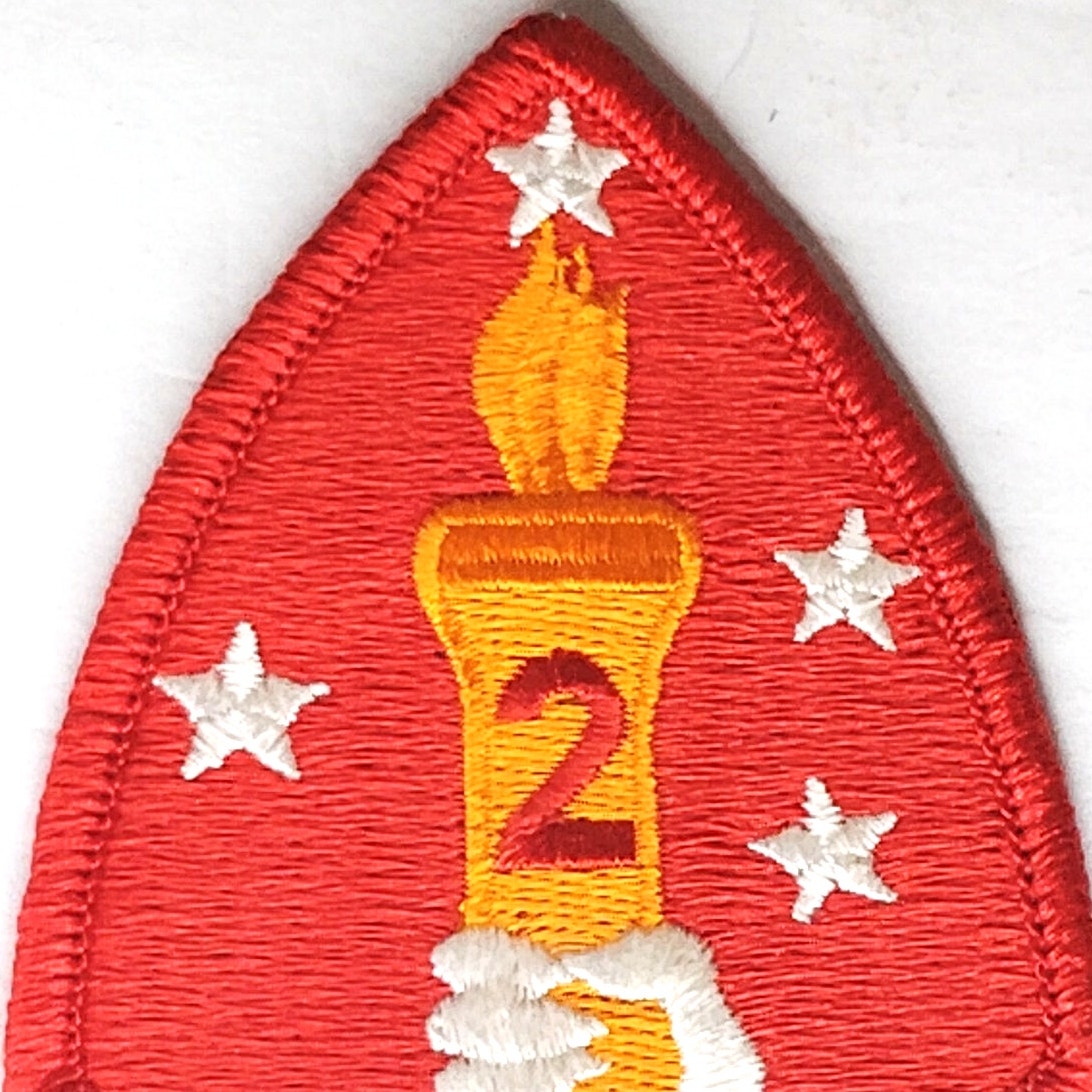 USMC 2nd Marine Division Full Color SSI Shoulder Patch 3-7/8" x 2-7/8" Collectible