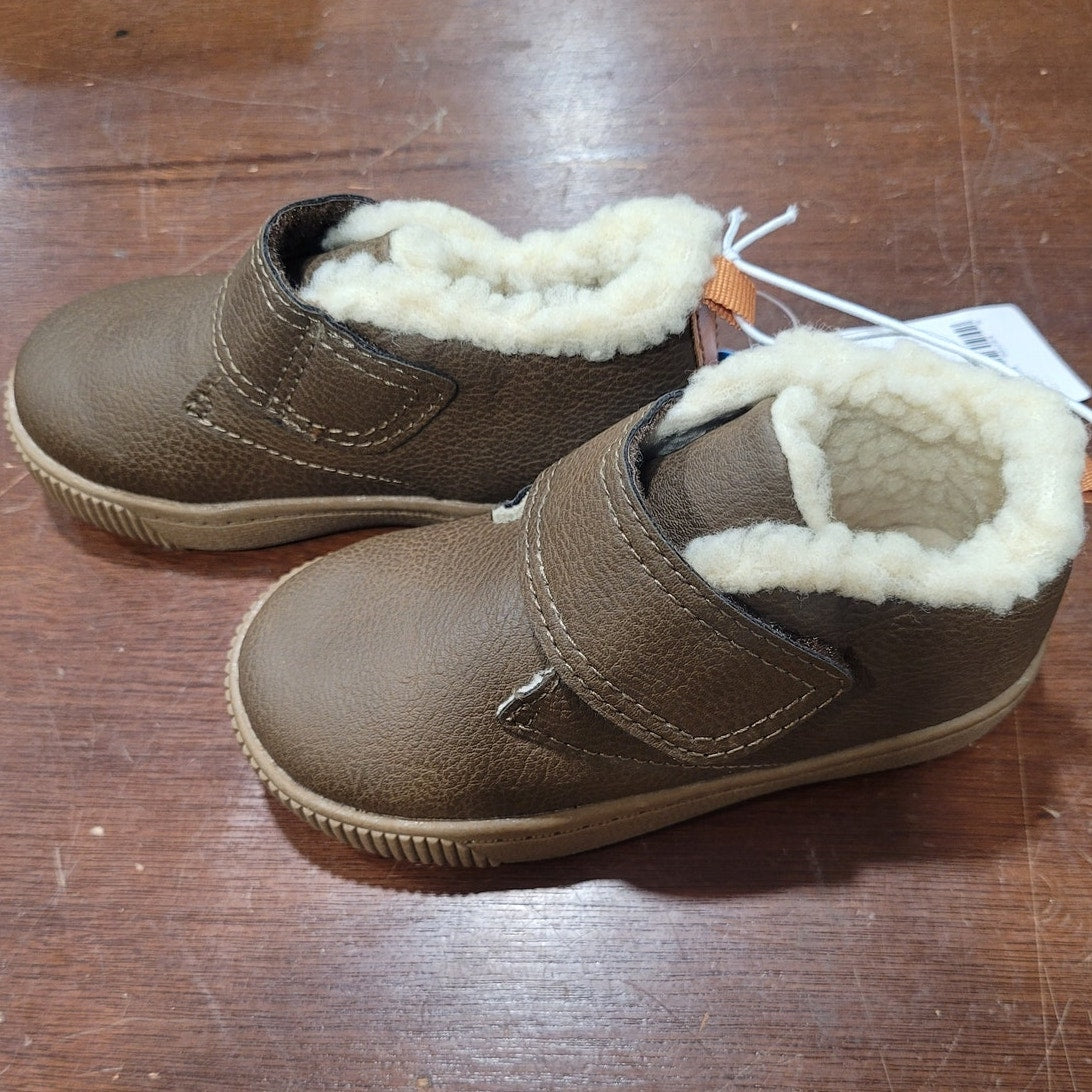Carter’s Chatham Boot Size 7 Toddler Brown Faux-Suede Hook & Loop Strap CF21F12P