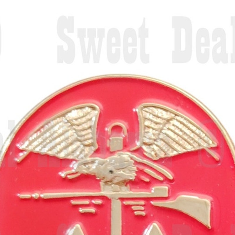 Naval Amphibious (During WWII) Collector's Hat, Lapel, Brooch Pin 1"W x 1"H