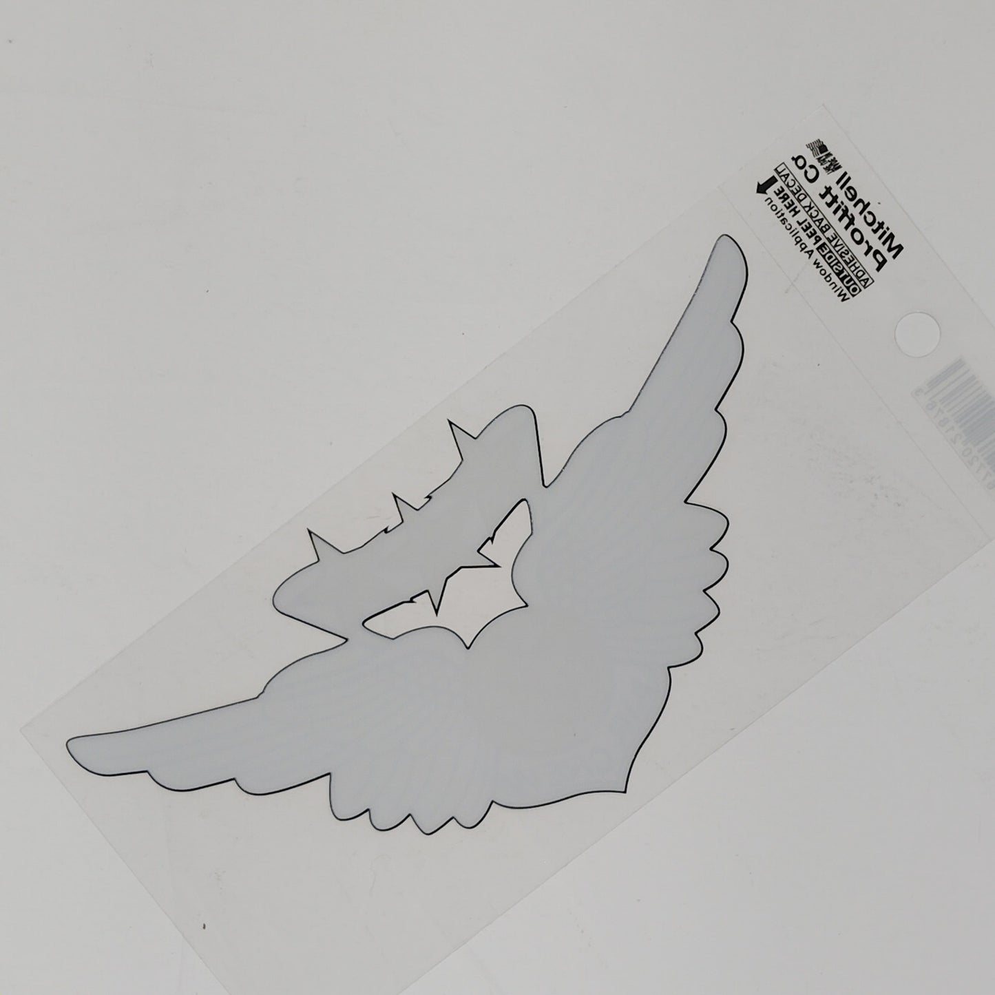Combat Aircrew Badge Mylar Decal – 6.5" x 3" Silver Wings, Gold Anchor & Stars