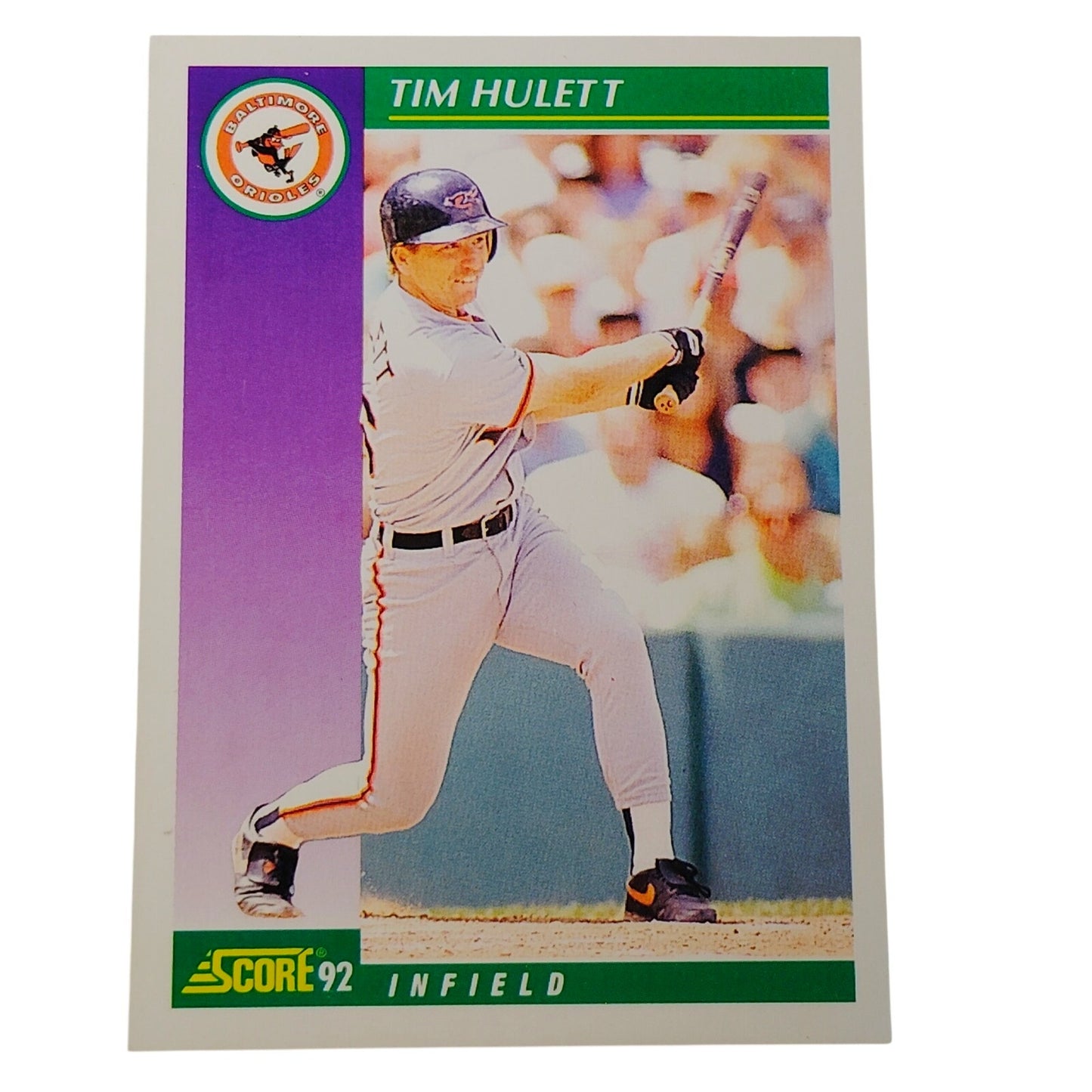 1992 Score Tim Hulett #391 Baltimore Orioles Second Baseman MLB Baseball NM