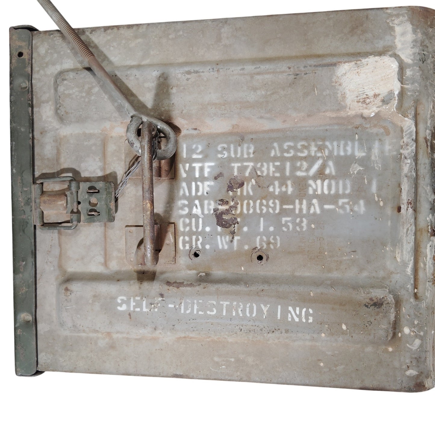 Military Surplus Metal Fuze Box – ADF Mk 44 Mod Sub Assembly, 1954 Dated, EUC