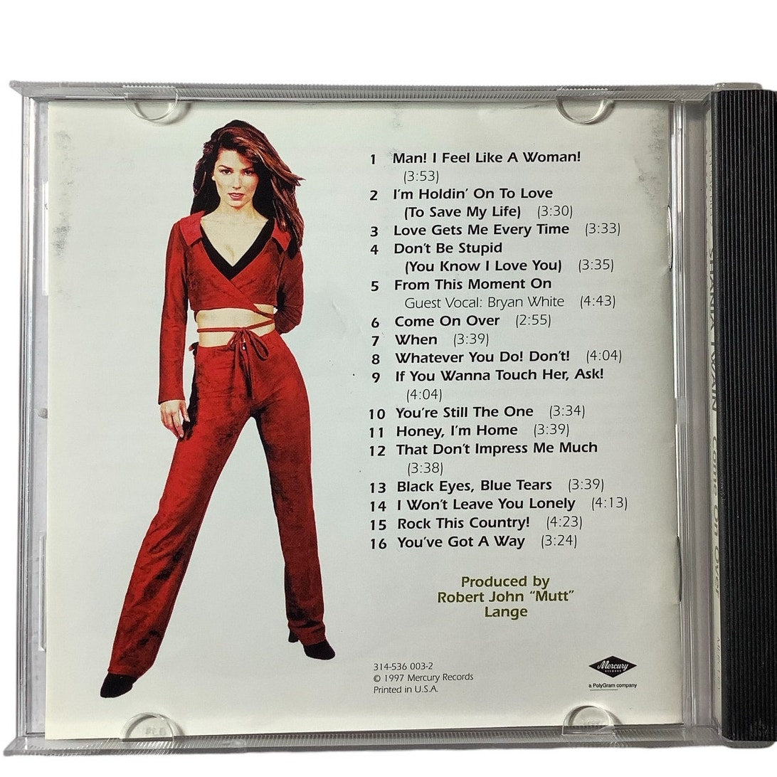 Vintage 1997 Music CD, Shania Twain, Come on Over, EUC