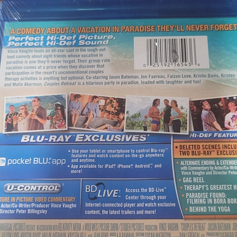 Couples Retreat Blu-ray Comedy Movie Vince Vaughn Kristen Bell Jon Favreau 2009