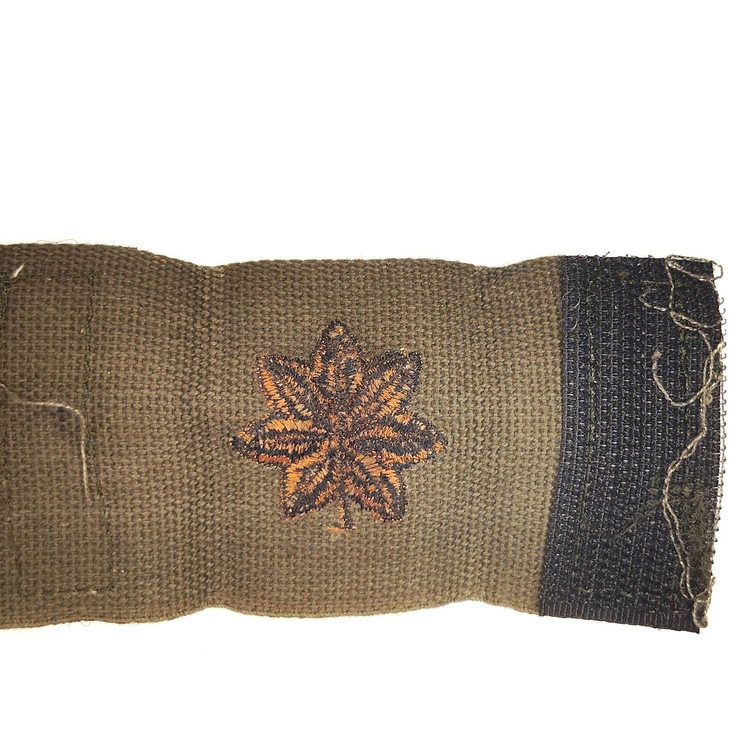 US Army Major O‑4 Rank Patch Subdued Dark Gold OG‑107 Hook Back Vintage