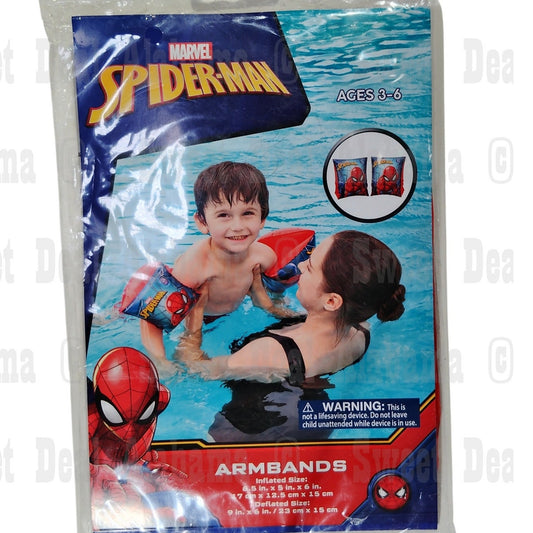 Spider-Man Inflatable Arm Floats, Marvel Pool Floaties for Kids, Disney Licensed