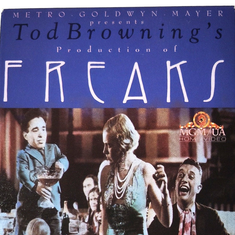 Freaks VHS 1932 Tod Browning B&W 1990 MGM/UA Home Video Vintage Horror