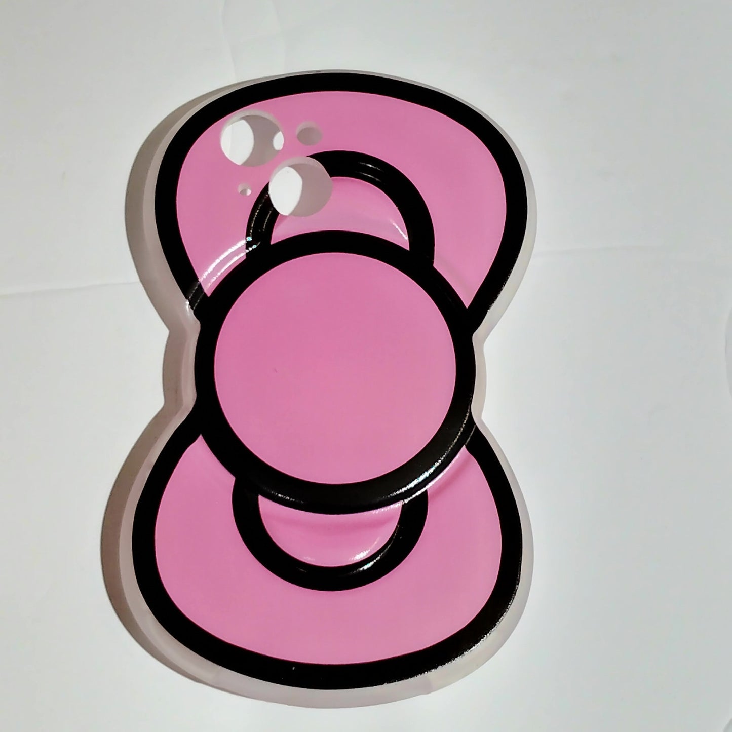 3D Bow Silicone Case for iPhone 12 Pink Protective Cover – NIP