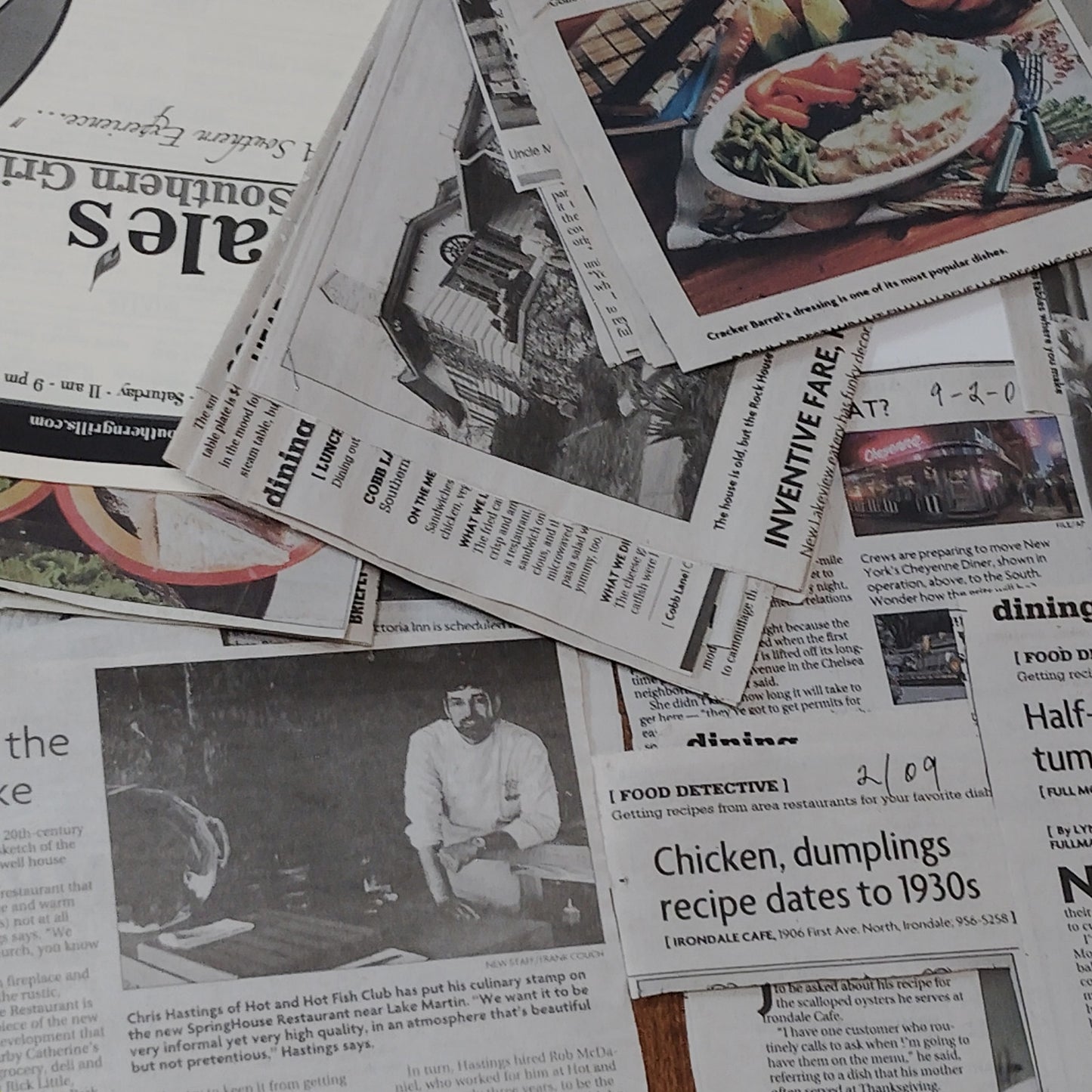 Vintage Alabama Restaurant Ephemera Collection 2005-2009 - Unique State History
