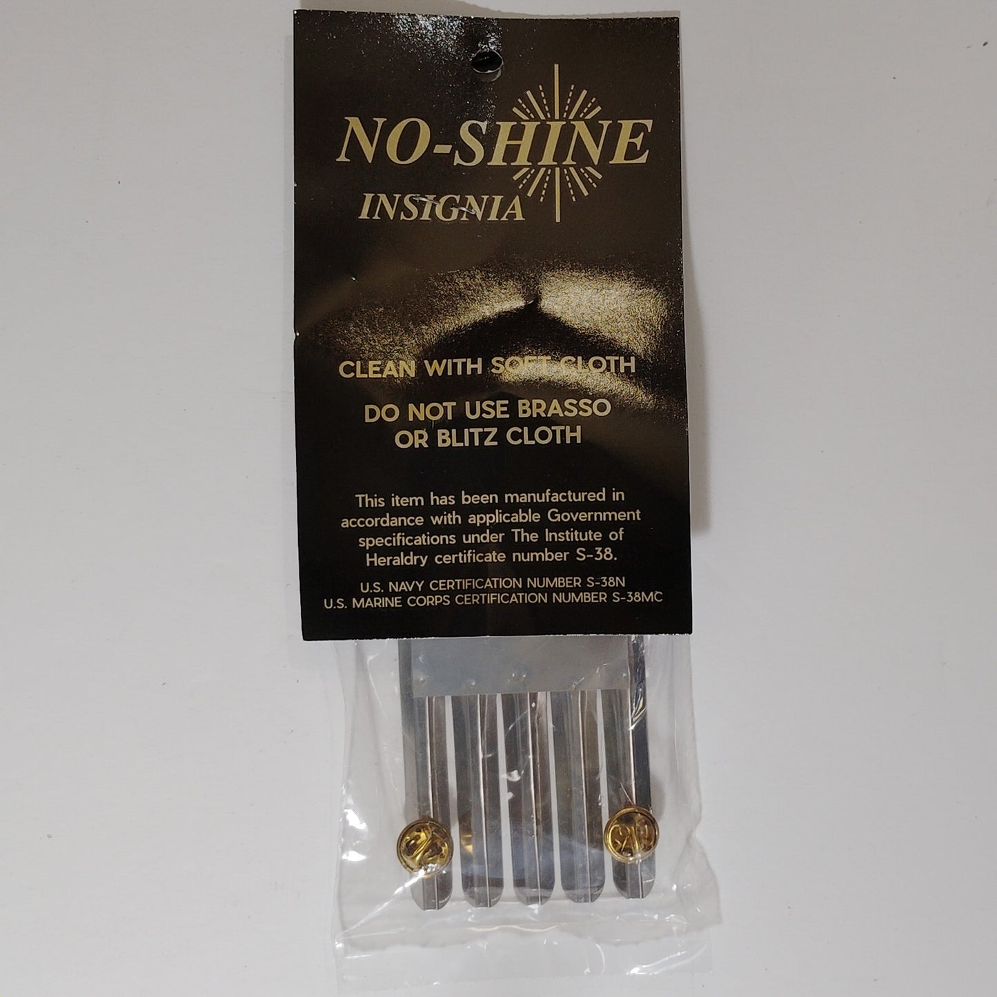 Mounting Rack, Bar for 15 Ribbons (3/3/3/3/3) by No-Shine Insignia - Supply Room