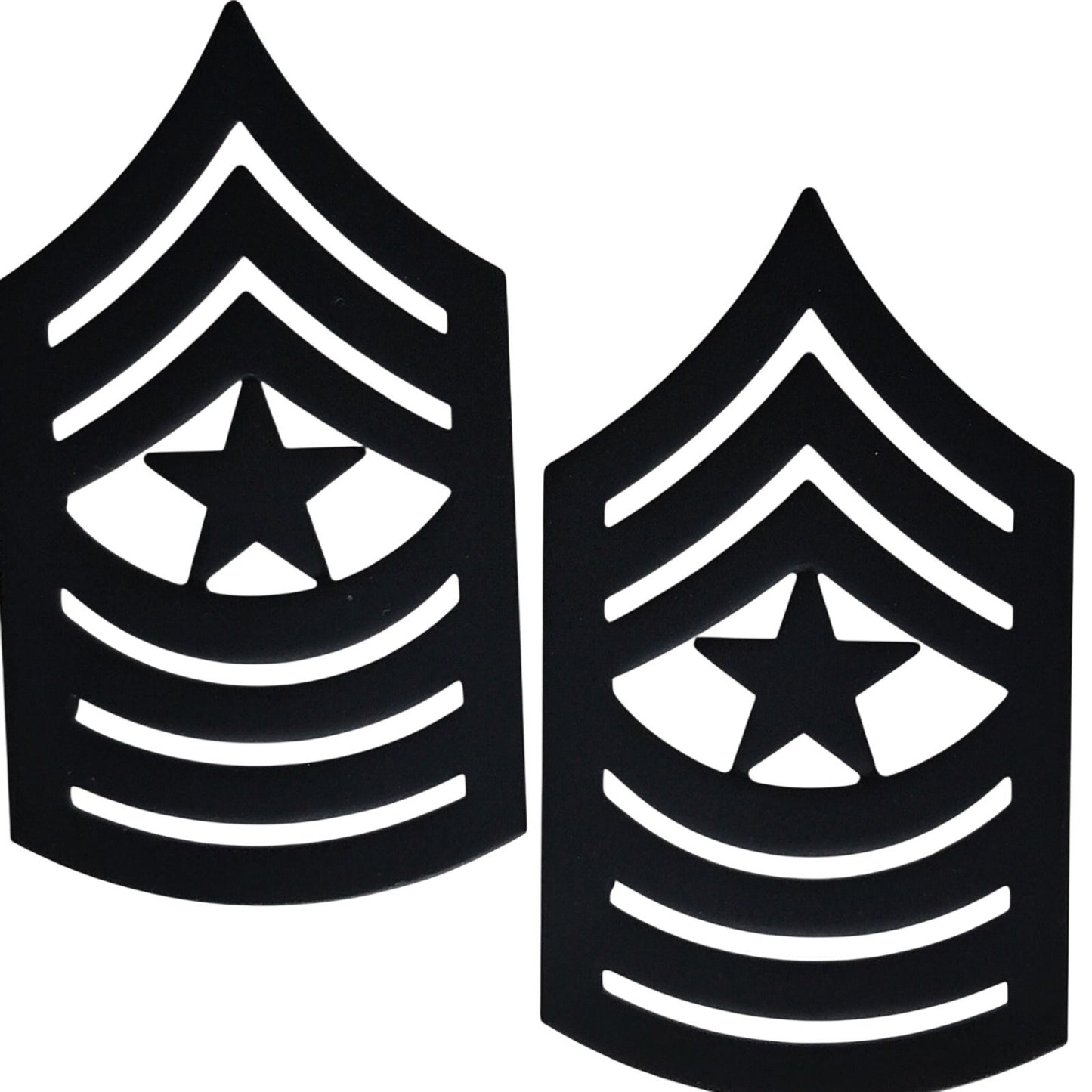 USMC Sergeant Major SgtMaj Rank Novelty Hat Lapel Pin Set Black 1‑1/2" × 7/8"