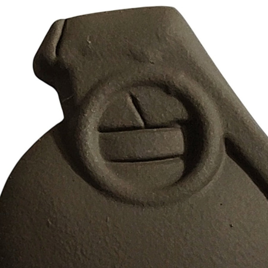 Novelty Hat Lapel Pin - Baseball Frag Grenade  1‑1/8" × 1", Matte Finish