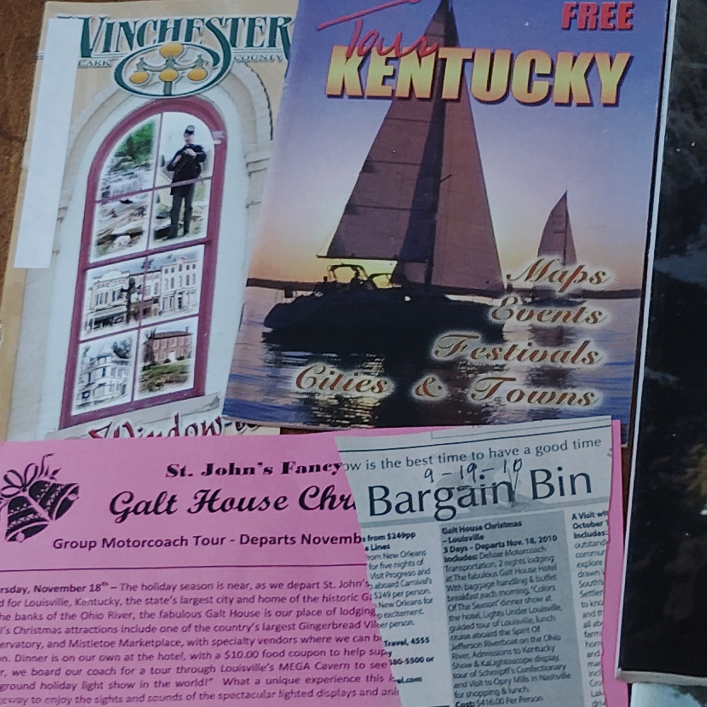 Kentucky Travel Ephemera Lot Louisville VTG 2007-2010 Visitors Guides & Flyers