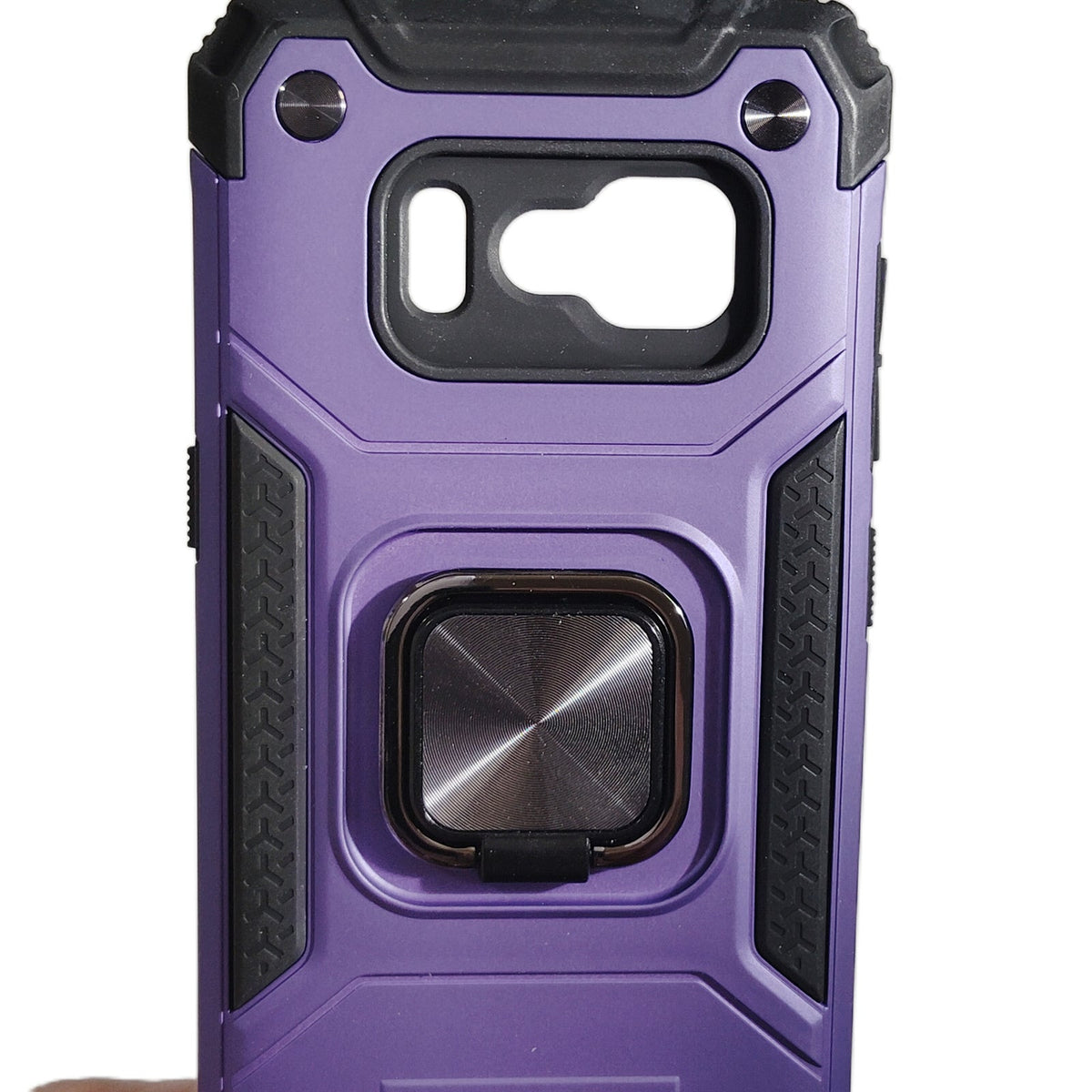Purple Rugged Kickstand Phone Case with Screen Protector For Galaxy S8 Phone