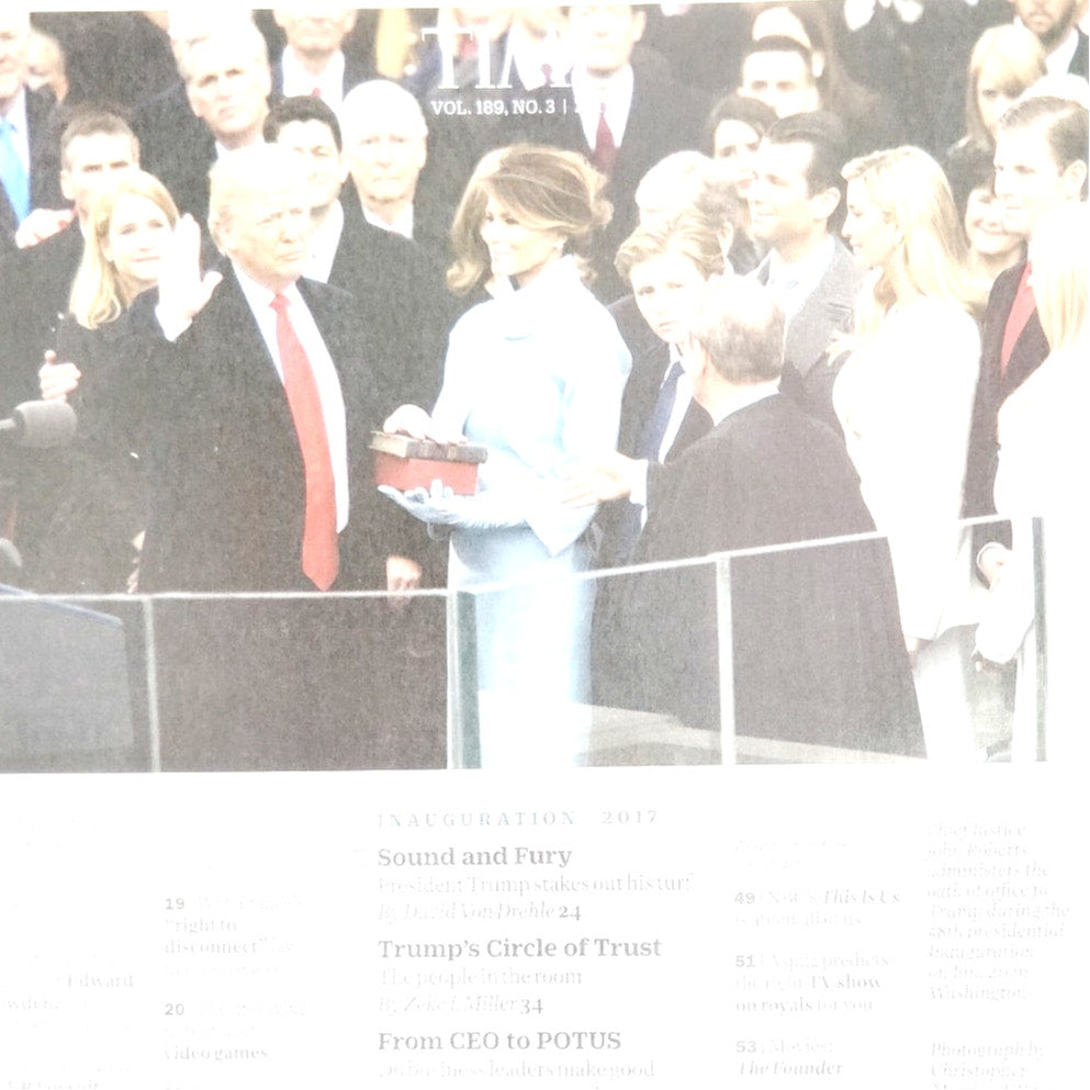 TIME Magazine January 30 2017 Donald Trump 45th President Inauguration Issue