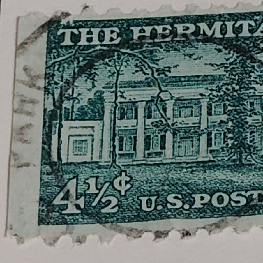 1959 4½¢ The Hermitage Stamp – Liberty Series, Scott #1041 – Andrew Jackson Home