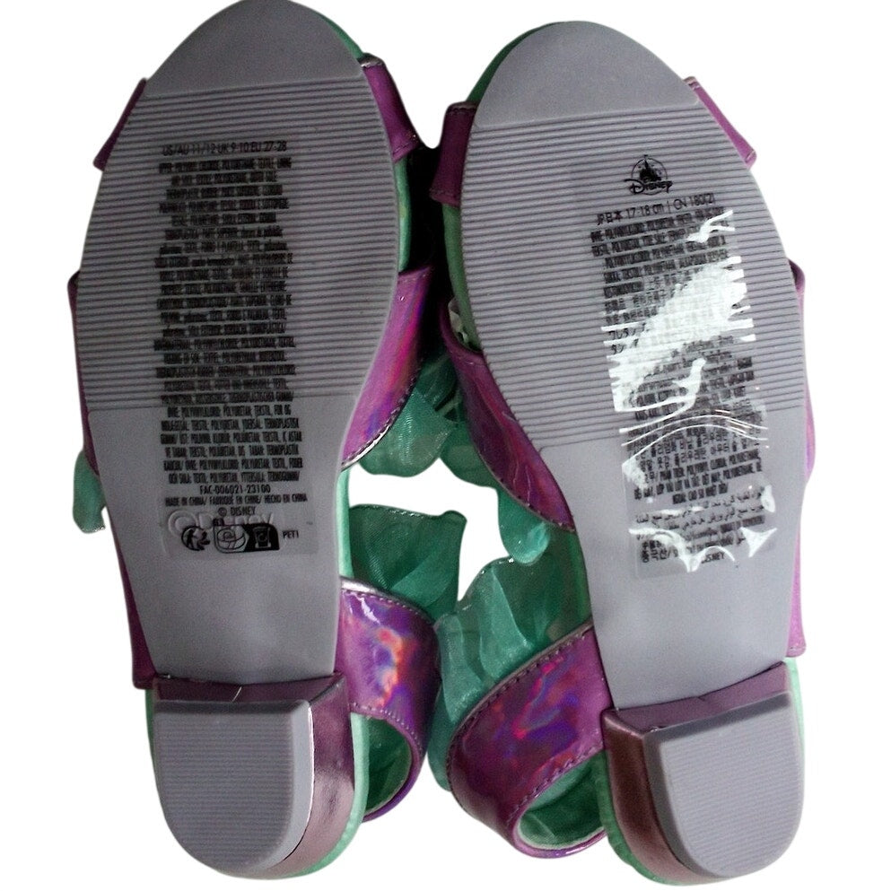 Disney Ariel Costume Footwear – Youth 11/12 – Dress‑Up Princess Shoes