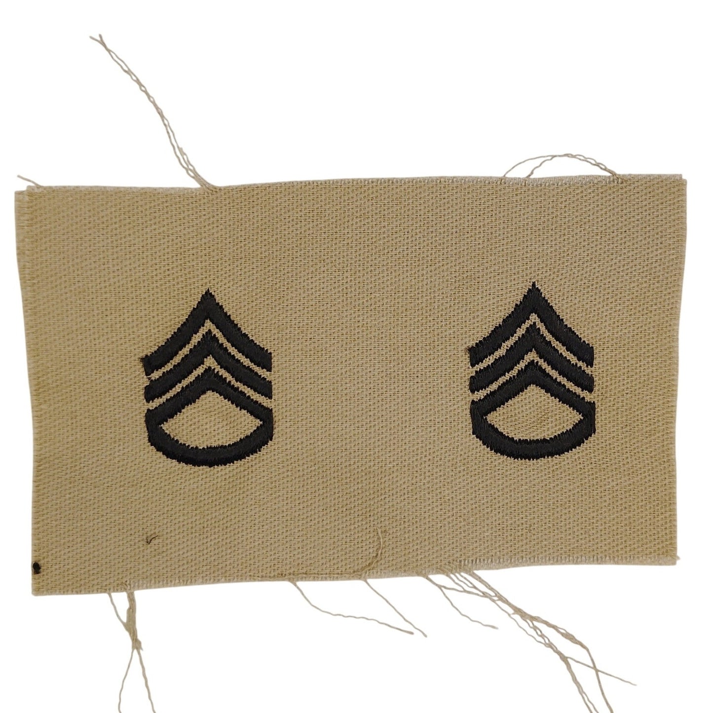 US Army Staff Sergeant SSG Rank Insignia Patch Sew On Desert DCU Camo E-6 Pair