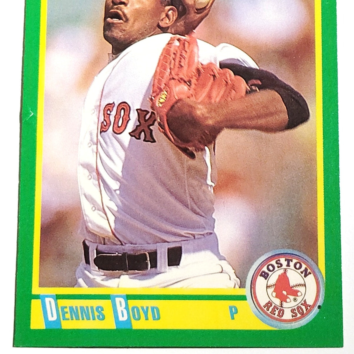1990 Score Dennis "Oil Can" Boyd Card No. 137 Boston Red Sox P VG/EX