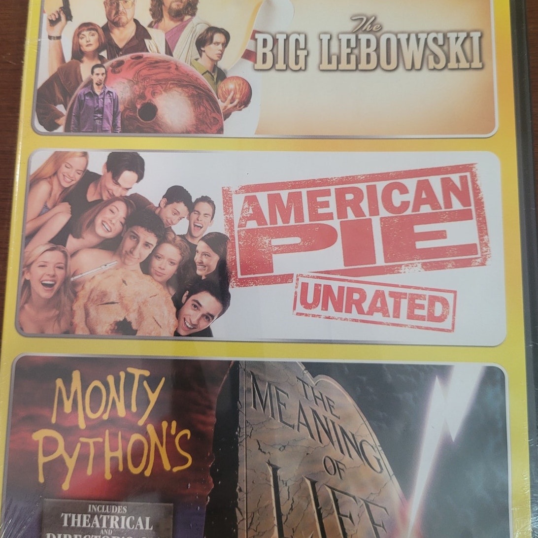 3 Movie DVD Comedy Collection – Big Lebowski, American Pie, Monty Python