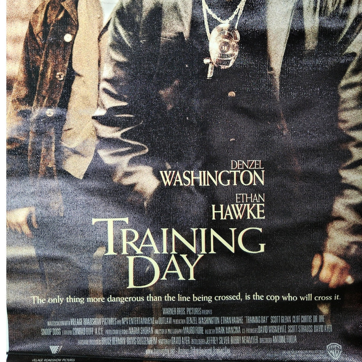 Training Day Movie Poster – Denzel Washington & Ethan Hawke Crime Drama Wall Art (12x18", Unframed)