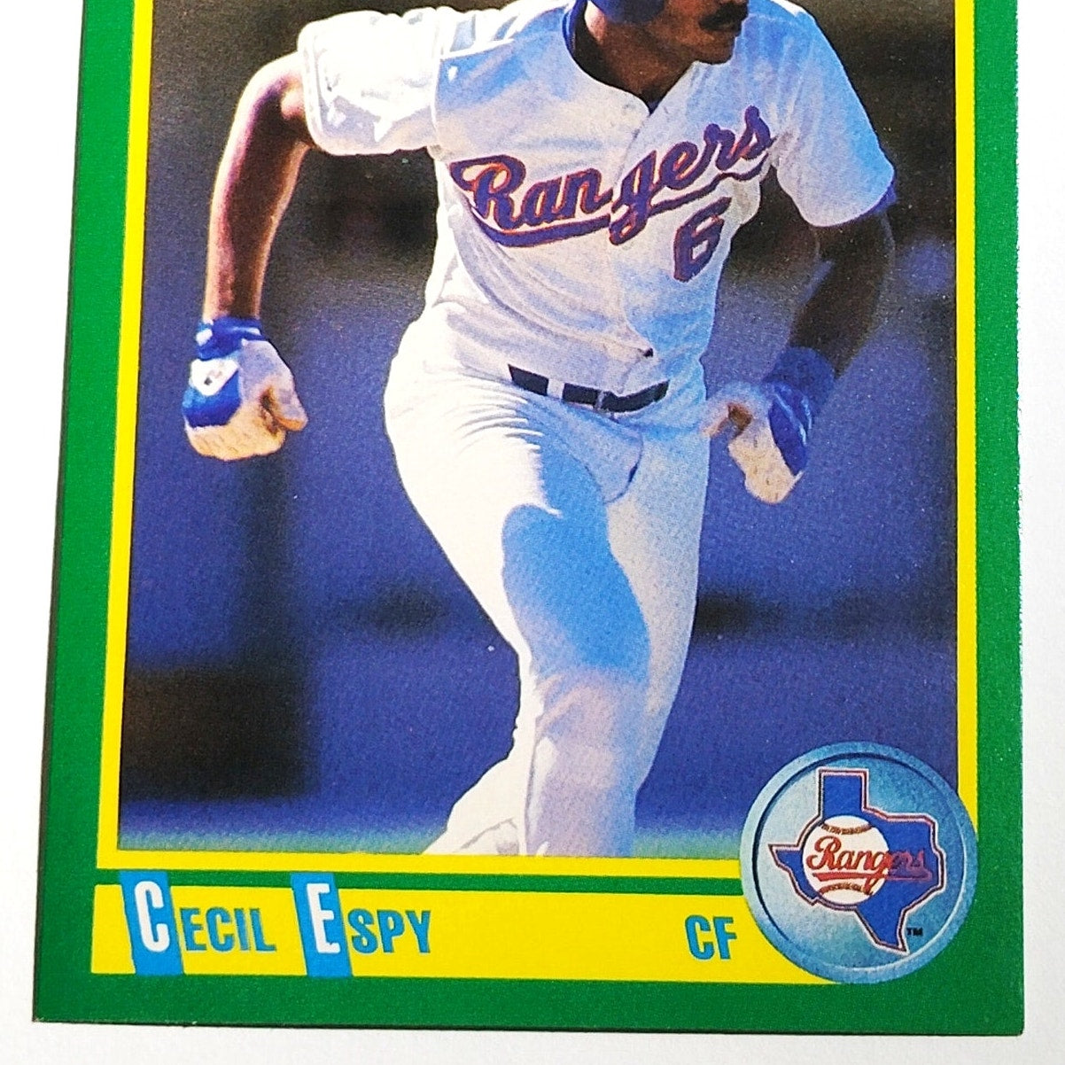 1990 Score Cecil Espy Card No. 69 Texas Rangers OF VG/EX