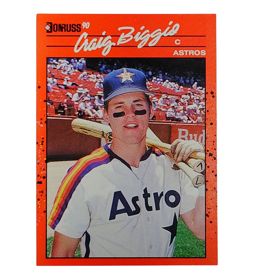 1990 Donruss #306 Craig Biggio Houston Astros Catcher - VG/EX