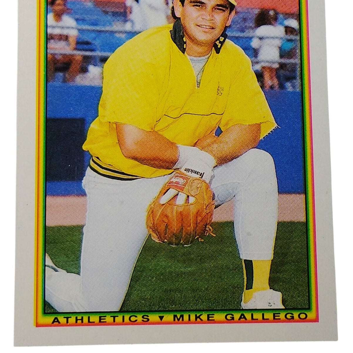 1990 Bowman Mike Gallego #459 Oakland Athletics Second Baseman MLB Baseball