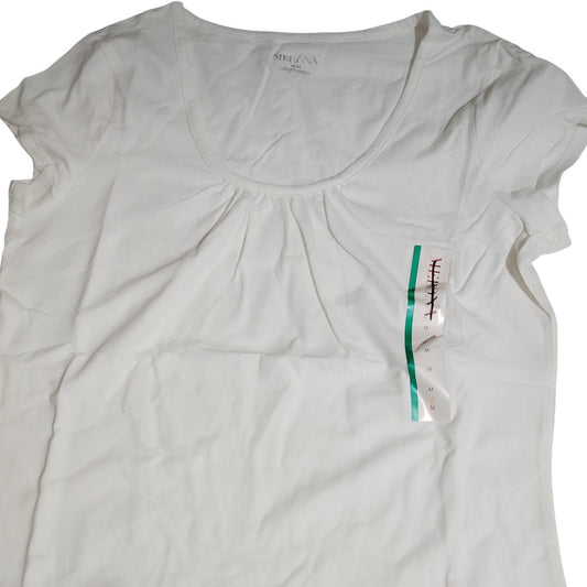 Merona Short Sleeve Blouse – Medium – White