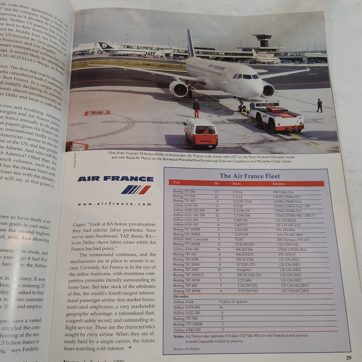 Airways Magazine - September 1999 - Air France Global Alliance Aviation