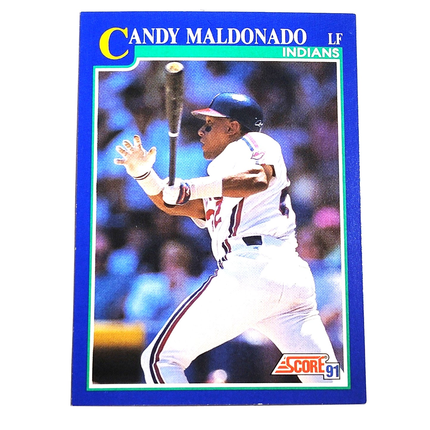 1991 Score Candy Maldonado #93 Cleveland Indians Left Fielder MLB Baseball Card NM