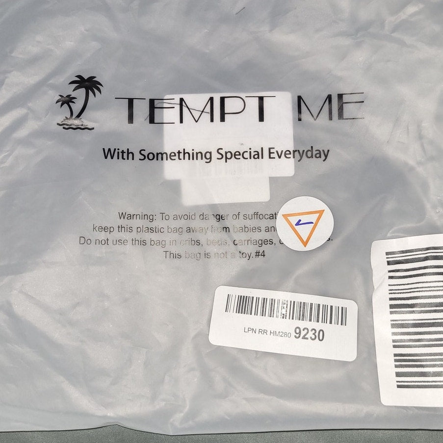 Tempt Me Plus Size High Waisted Bikini Bandeau Two Piece, Black 12 Plus (12W)