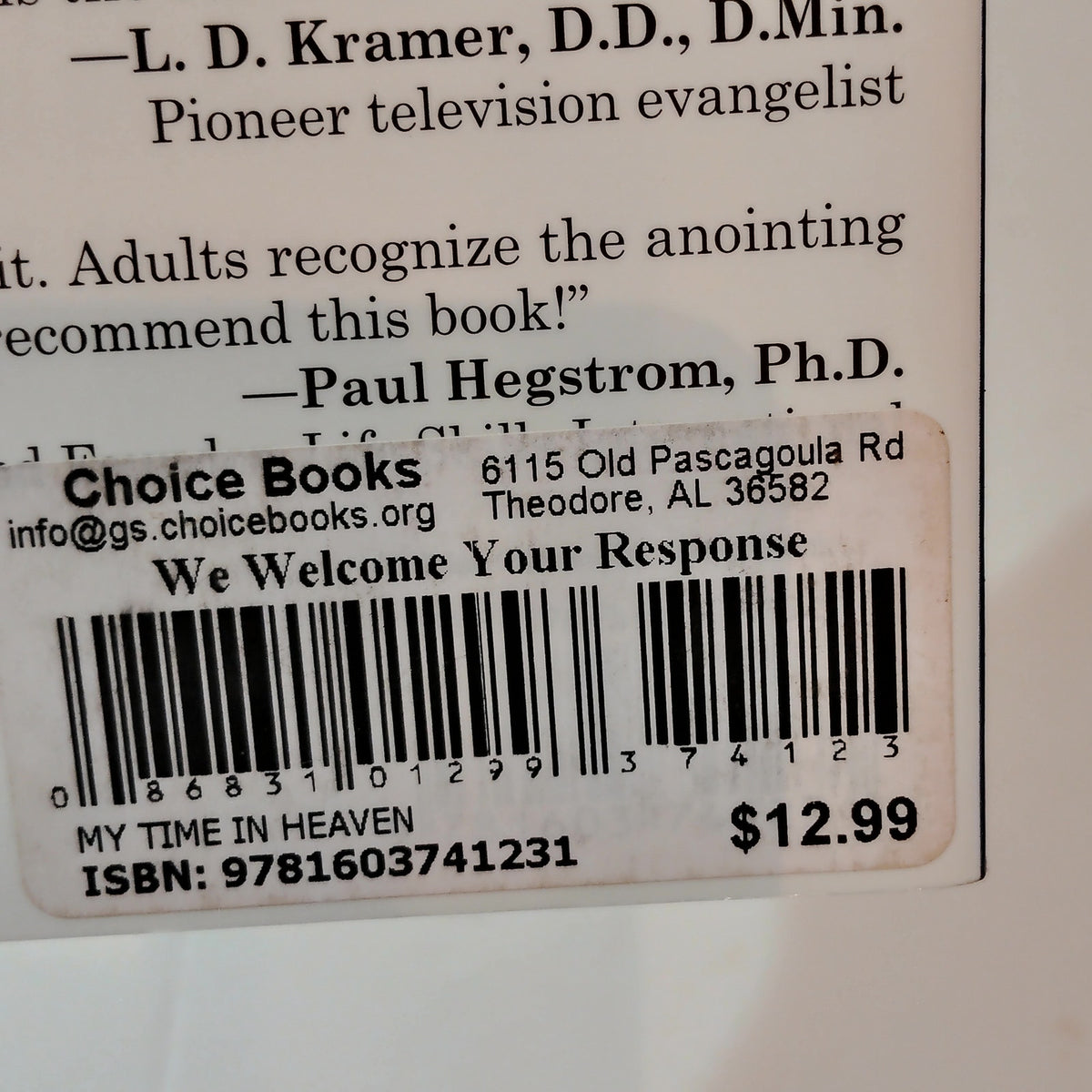 My Time in Heaven Richard Sigmund Paperback – True Story of Dying & Coming Back