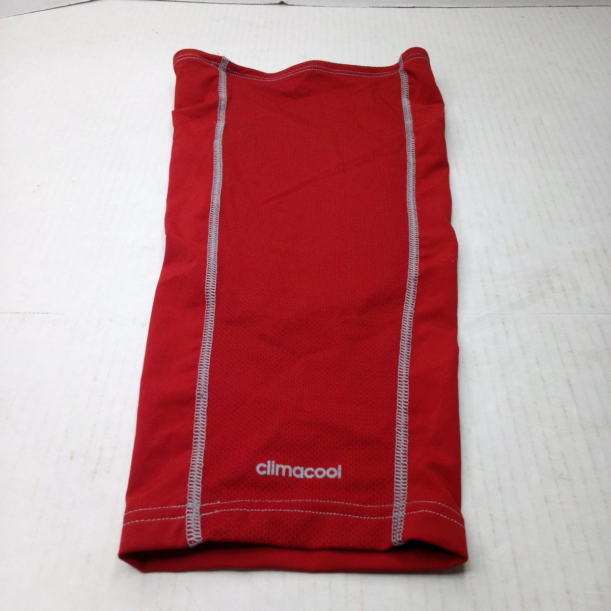 Adidas Climacool Red Padded Compression Knee Pad Sleeve XL Men's White Stitching