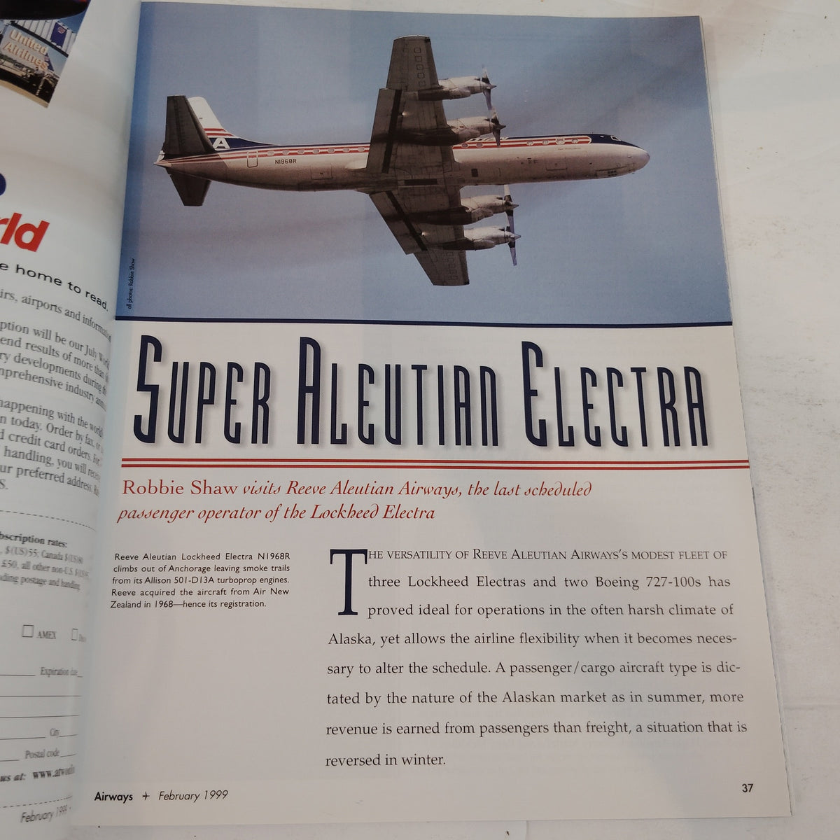Airways Magazine: A Global Review of Commercial Flight - February 1999 Issue