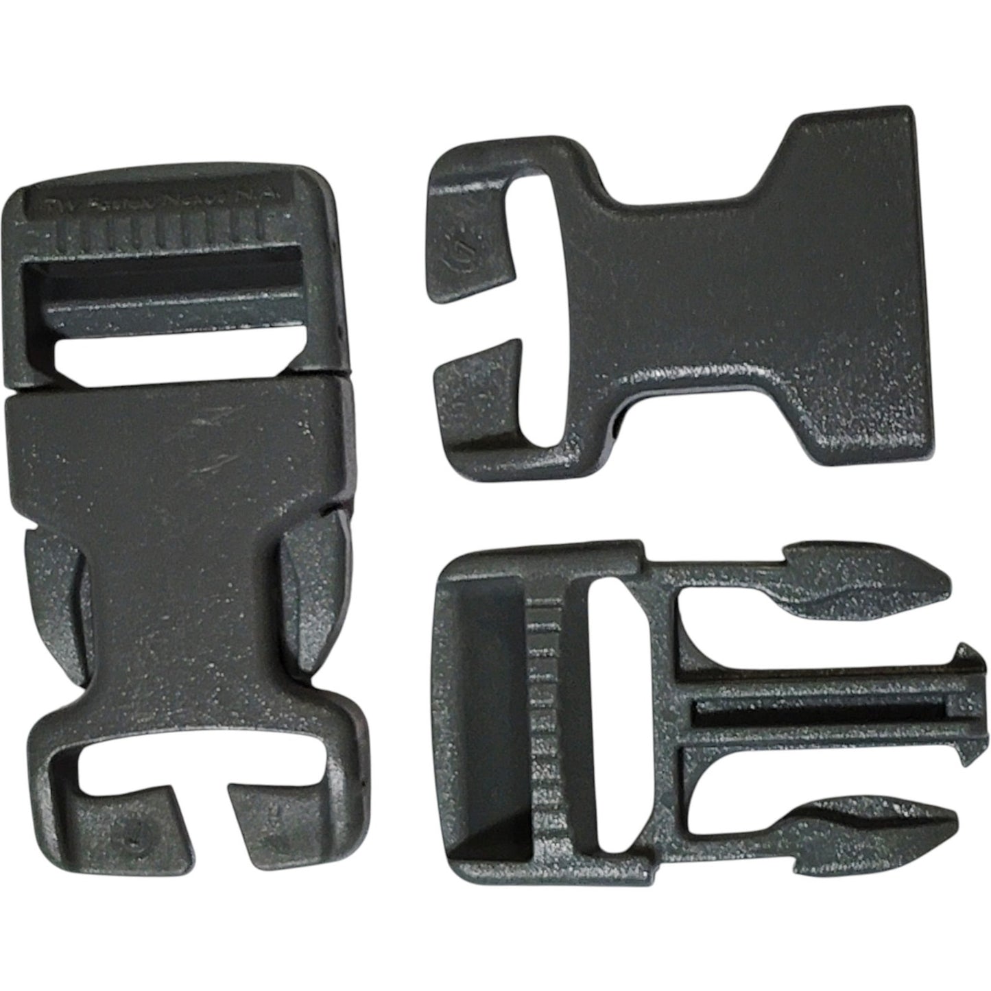 2-PK 1" Tactical Quick-Release SRB QASM Buckles – HD Side Release, No-Sew Mount