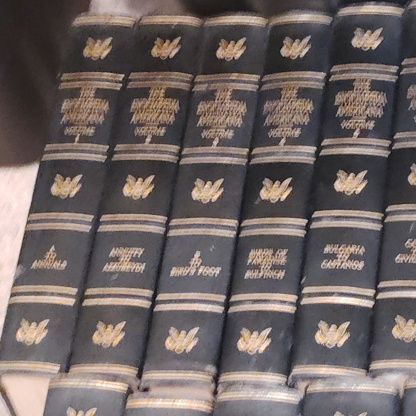 The Encyclopedia Americana 1957 Complete 30-Vol Set Americana Corp Black/Gold