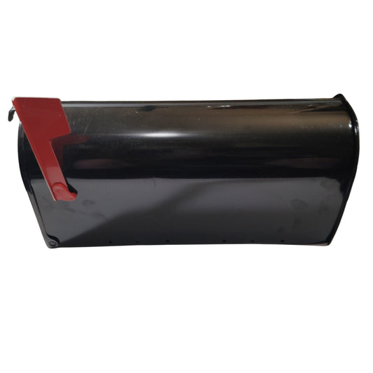 Architectural Mailboxes Elite Black Medium Steel Post Mount Mailbox Model E1100B