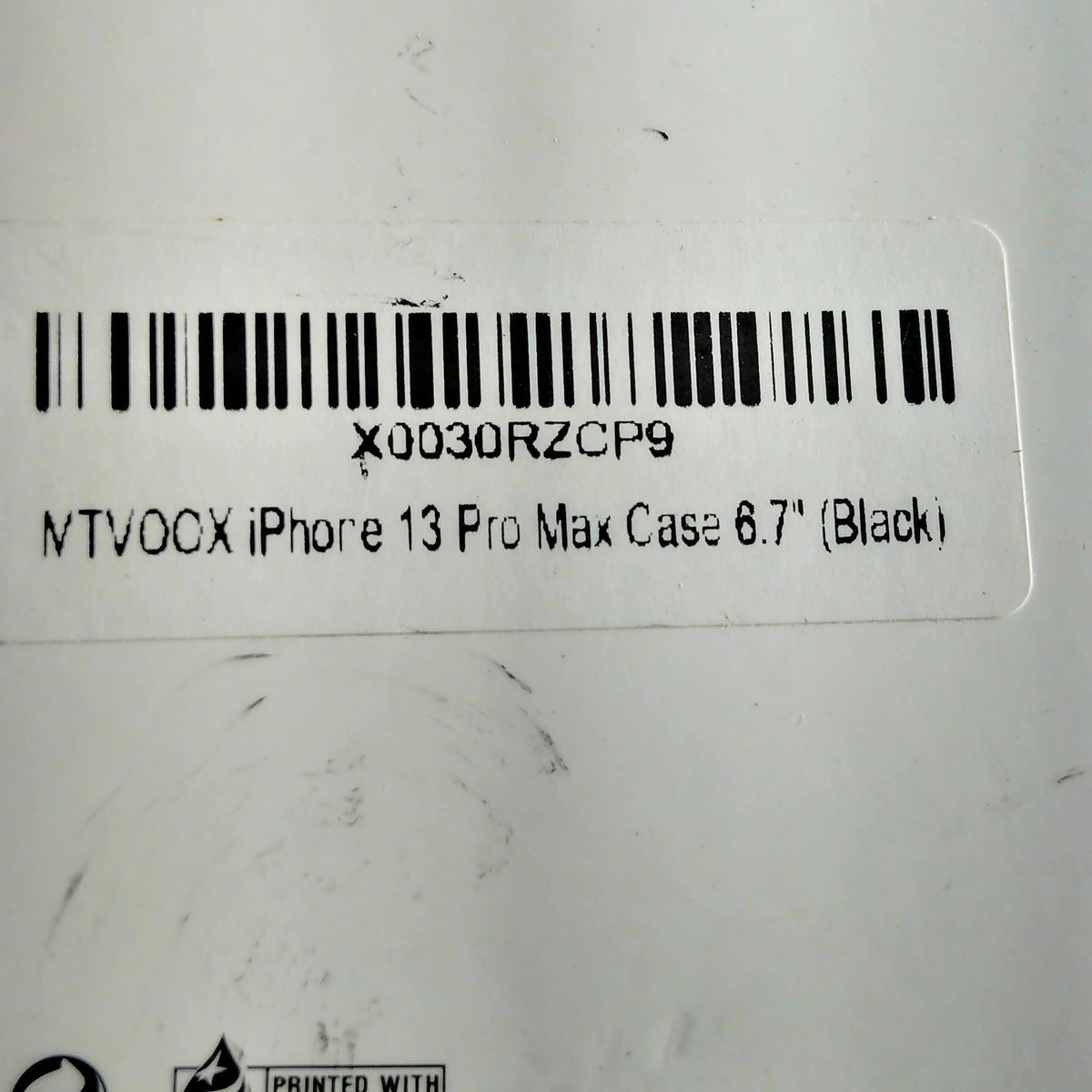 MTVOOX iPhone 13 Pro Max Case 6.7" Black Shockproof Kickstand Anti-Slip