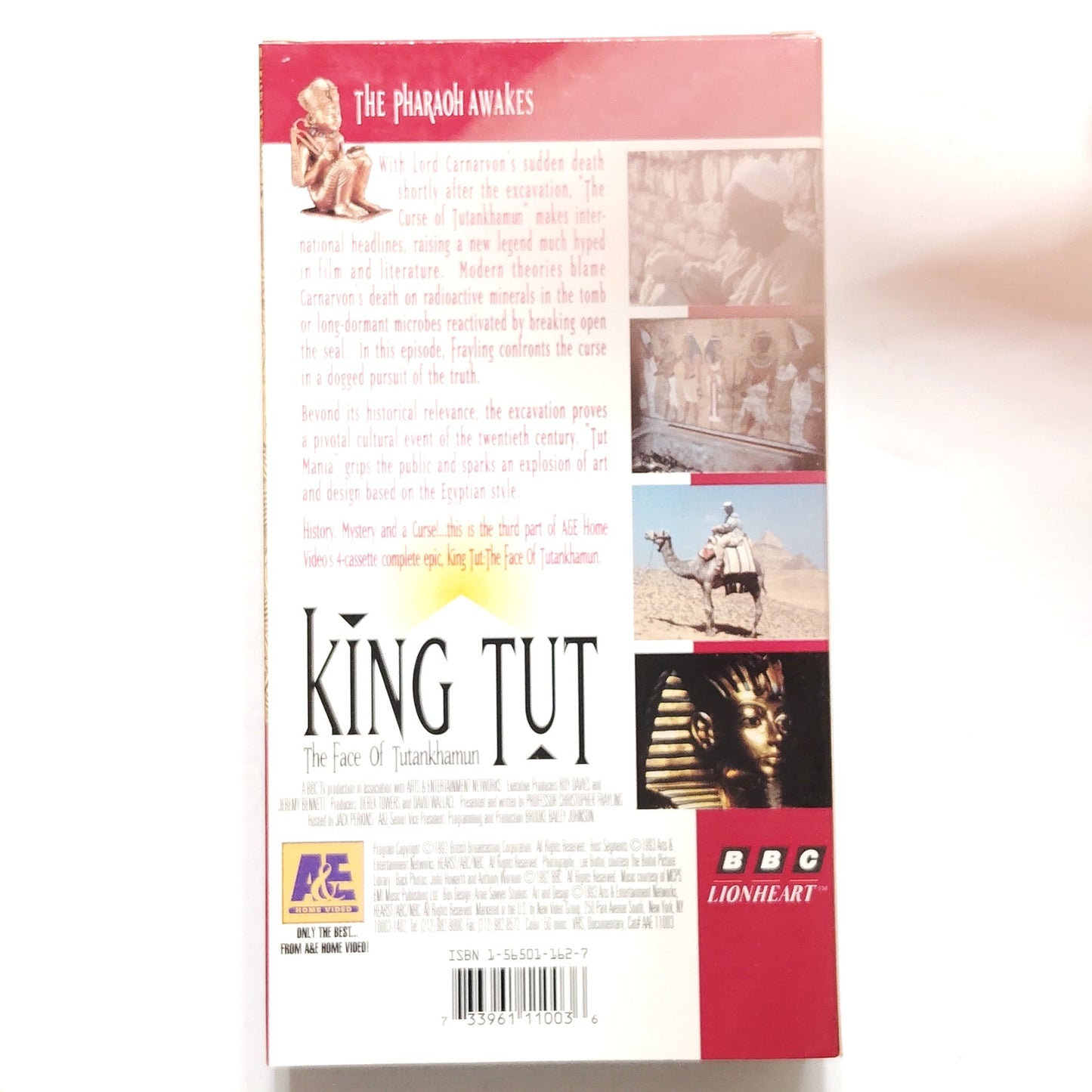 King Tut The Face of Tutankhamun 4‑Tape VHS Boxed Set 1992 A&E Documentary