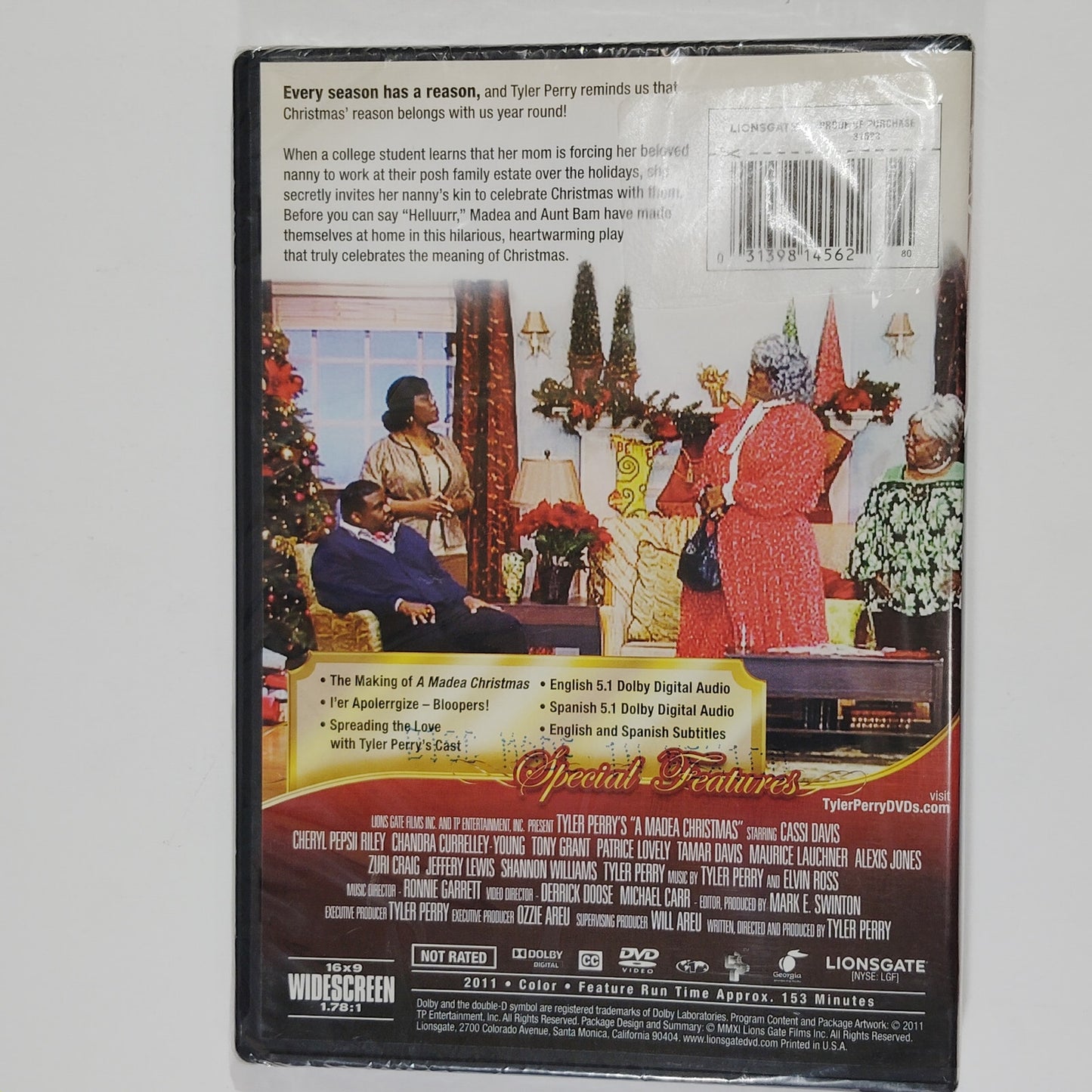 Tyler Perry’s A Madea Christmas The Play (DVD 2011) Widescreen Stage Performance